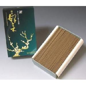 梅栄堂のお線香 微香好文木 短寸大型バラ詰(有煙タイプ)緑箱