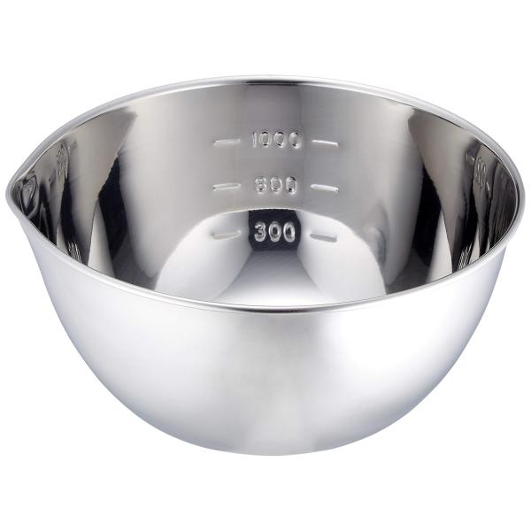 遠藤商事 ステンレス 手なし片口ボール 目盛付 中