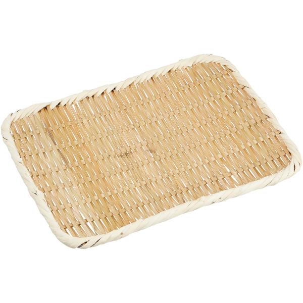 遠藤商事 業務用 角盆ざる 30cm (佐渡製) 竹 日本製 ABV31010