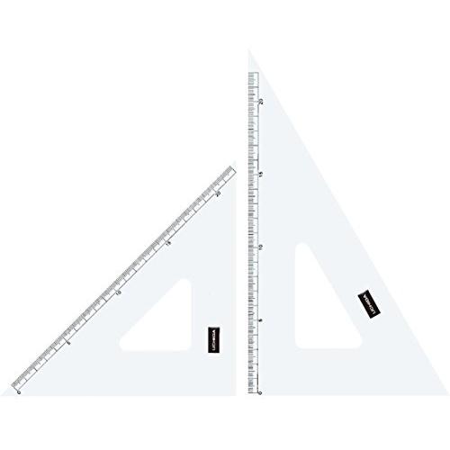 ウチダ 三角定規 30cmx3mm 目盛付