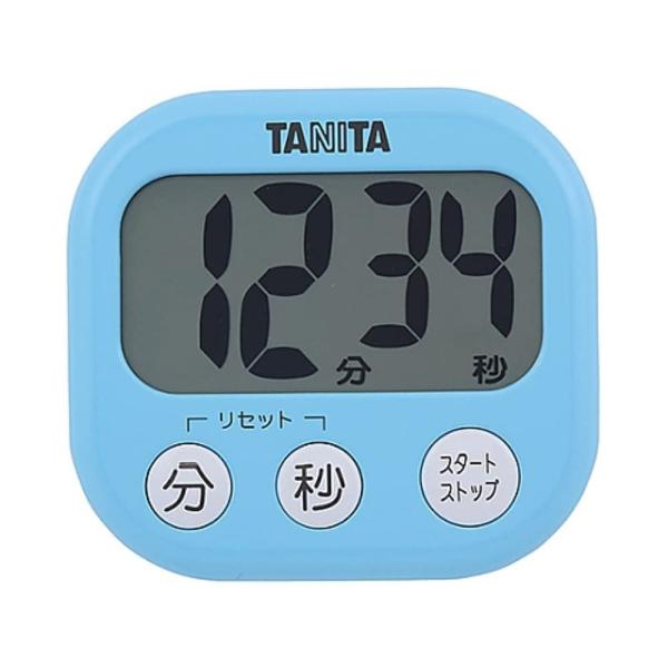 タニタ キッチン 勉強 学習 タイマー マグネット付き 大画面 大音量 100分 ブルー TD-38...