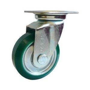 シシク スタンダードプレスキャスター ウレタン車輪 自在 200径 UWJ200