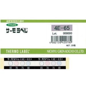 日油技研工業 サーモラベル4点表示屋外対応型 不可逆性 60度 4E60