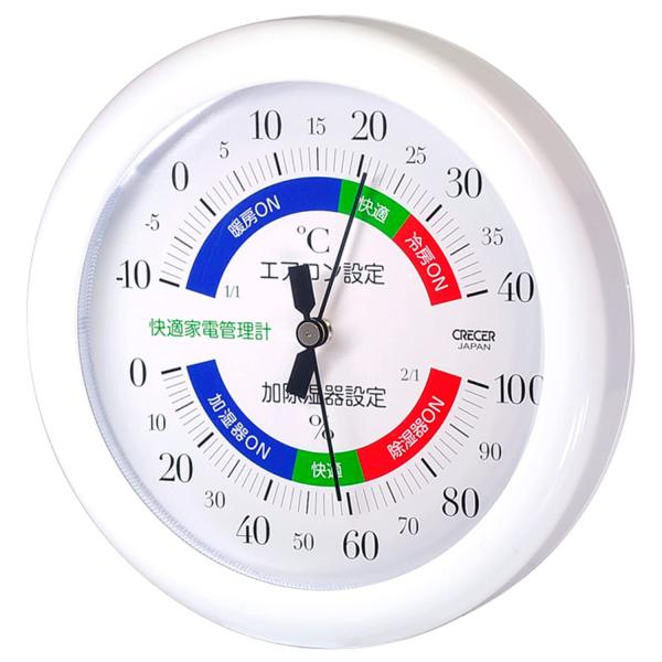 CRECER 快適家電管理計 温湿度計 TR-130W