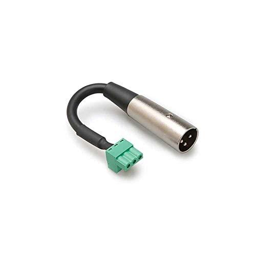 Hosa PHX-206M BULK ユーロブロックメス-XLRオス 変換アダプター