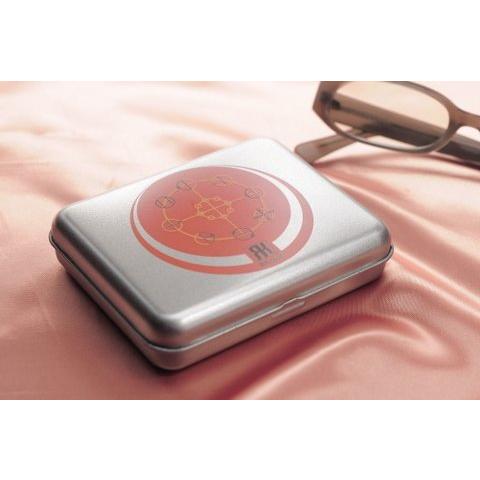 小物の浄化とエネルギーアップ 【ＲＫボックス（カタカムナ）】 ＜シルバー＆オレンジ＞