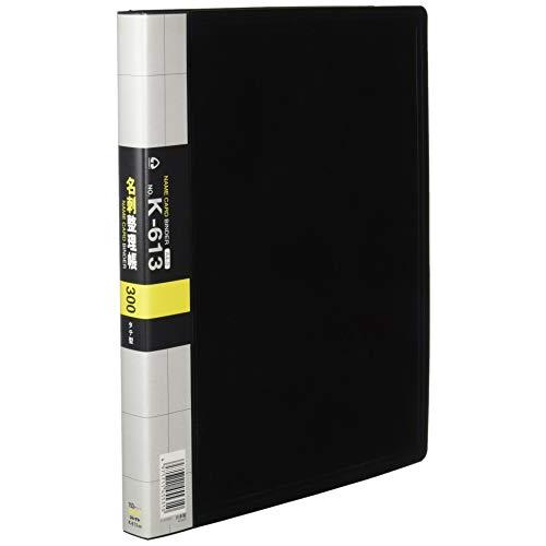 コレクト 名刺整理帳 黒 A4-L 30穴 K-613-BK