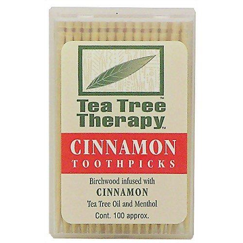 ティーツリーセラピー 香りつき爪楊枝(シナモン)