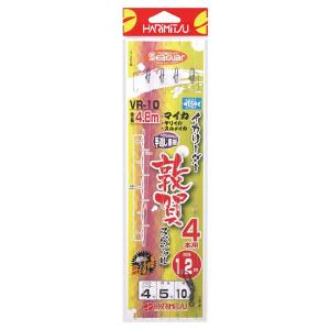 HARIMITSU(ハリミツ) リーダー イカリーダー 敦賀スペシャル 4本用 フロロカーボン 4.8m 4号 VR-10