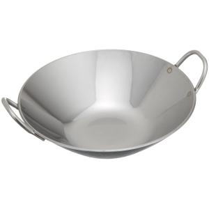 山田工業所 片手鍋 鉄製 30cm 日本製 木柄 アウトドア 中華 山田中華鍋