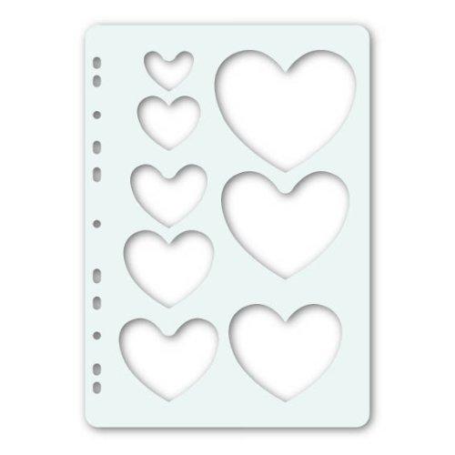 スクラップブッキング専用テンプレート ハート AH-TP6
