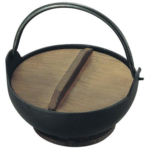 トキワ 鉄 やまが鍋 21cm 敷台付 黒塗り 413