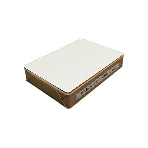 No.15M 白色 両面無地ハガキ 厚手 (100mmx148mm) 【角丸】ハガキサイズ (100...