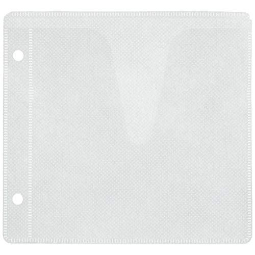 ディスク収納不織布(厚手)両面収納100枚入り(200枚収納) FCD-100PP-W