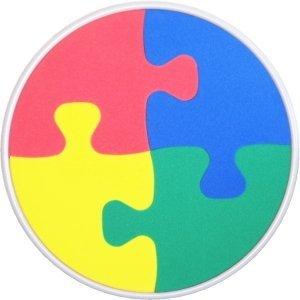 ペール缶クッション パステル/ホワイト