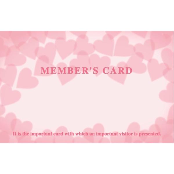 ササガワ(Sasagawa) メンバーズカード 16-4903 ピンクハート 50枚入