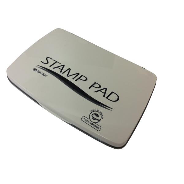 サンビー 顔料系スタンプ台 中型 SA-22 黒