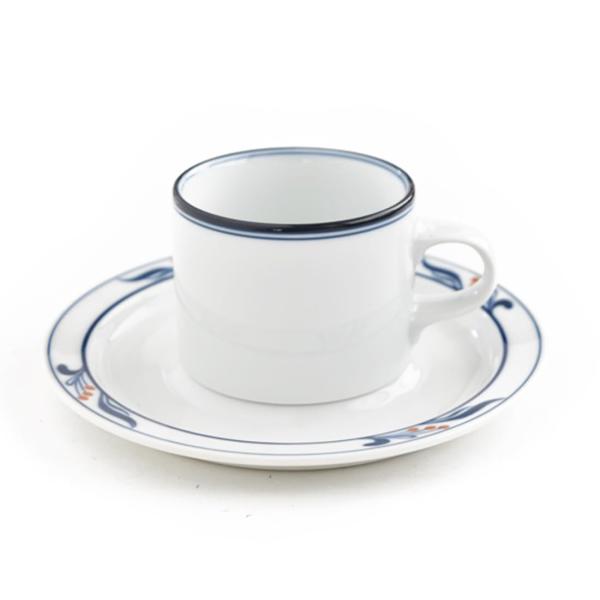 【DANSK】ダンスク ビストロ赤い実 ティーカップ&amp;ソーサ 陶磁器 すりきり300CC