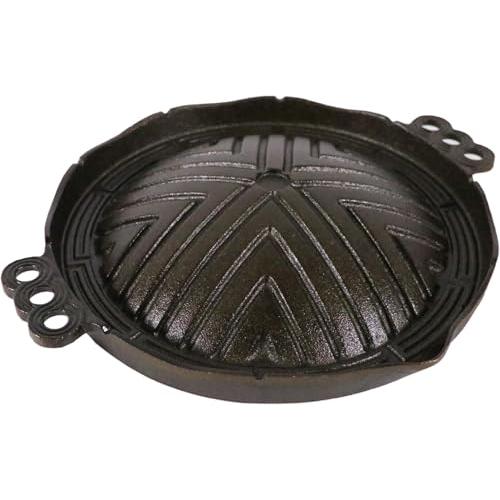 TENPOS 中部コーポレーション トキワ 鉄製 ジンギスカン鍋(穴無)26cm 丸型 CR-17