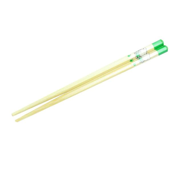 箸匠せいわ 六角知能ばし ポポとミミ 子供箸 (15cm（4才用）, グリーン)