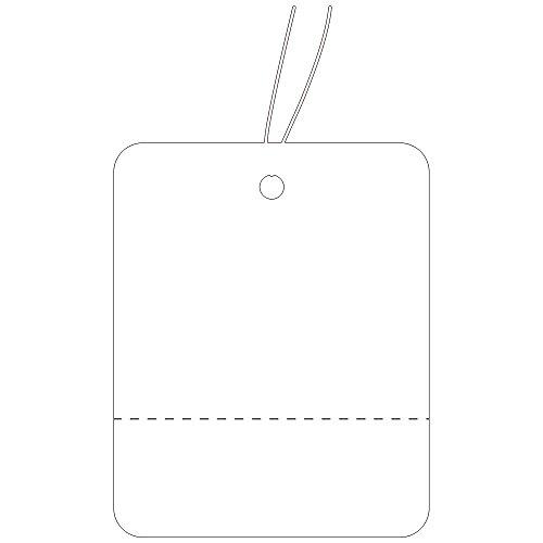 ササガワ タカ印 タグ 提札 18-132 白 無地 ミシン目入 小