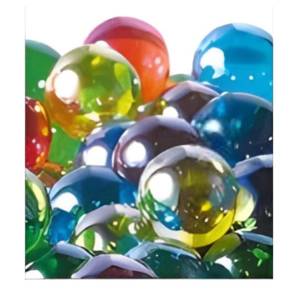 松野ホビー ビー玉 ガラス玉 日本製 25mm オーロラ ミックス 1袋(50粒入) O1242