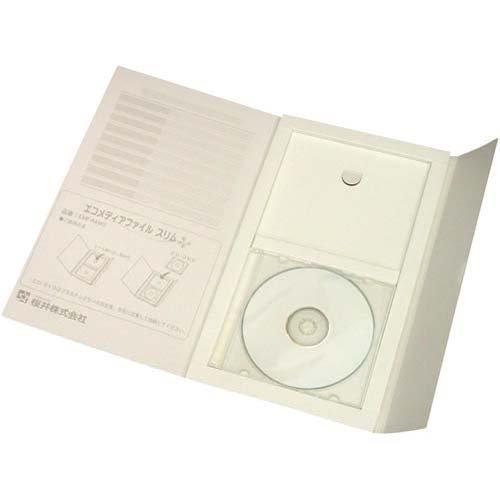 桜井 エコメディアファイル スリム A4 白 5冊