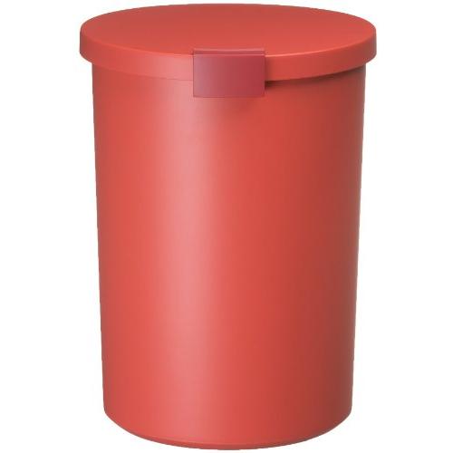 I'mD (アイムディー) ふた付き ゴミ箱 Kcud クード ラウンドロック (オレンジ) おしゃ...