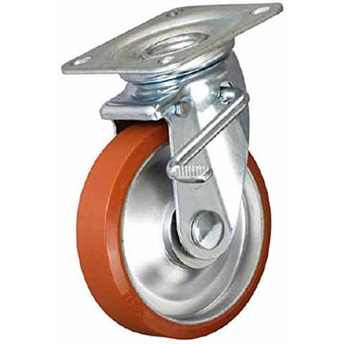 イノアック 中荷重用キャスター ログラン ストッパー・旋回金具付 Φ100 P100WJS