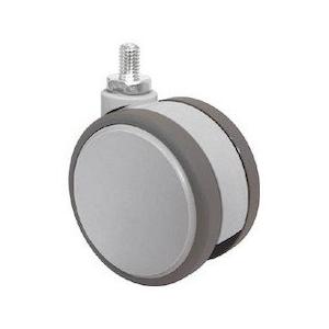 東海 ねじ込み双輪キャスター 75径 自在 M10x1.5 F075N10