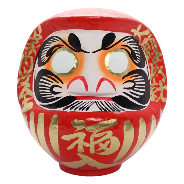 高崎だるま 福だるま8号 赤 「家内安全・大願成就」 25x21x26cm DARUMA-FUKU8