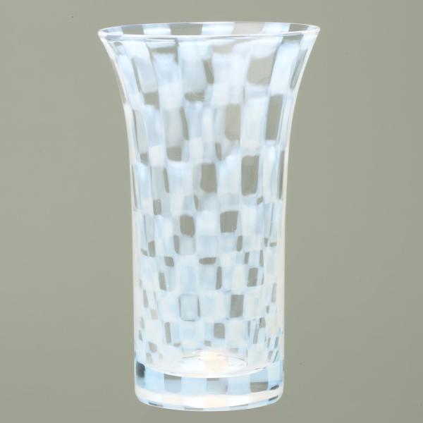 廣田硝子 一口ビールグラス 大正浪漫硝子 市松 TR-14-1