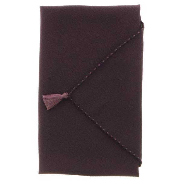 むす美 ふくさ 慶弔両用 紫 ちりめん (箱入り) 日本製 10127-001