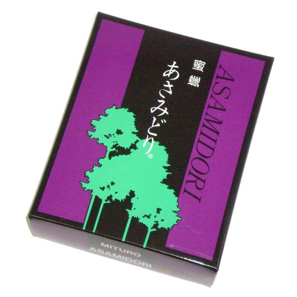 鳥居のローソク 蜜蝋 あさみどり 7号17本入(赤印) #100505
