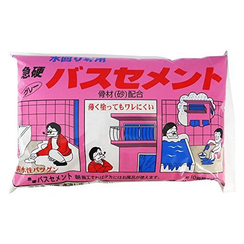 家庭化学 急硬バスセメント グレー 1.5kg