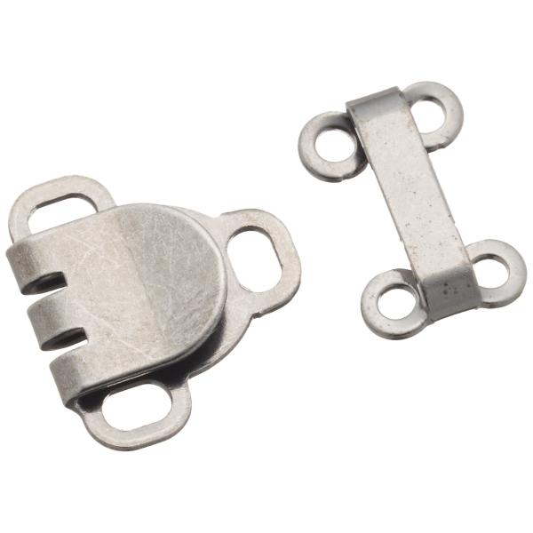 Clover 薄型ホック 3組入り 黒 26-530