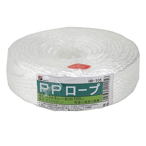 三友産業 PPロープ 白 HR-105 5mm×100m