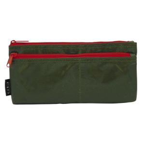 キュービックス ペンケース フラット ポケット付 カーキ 106162-11