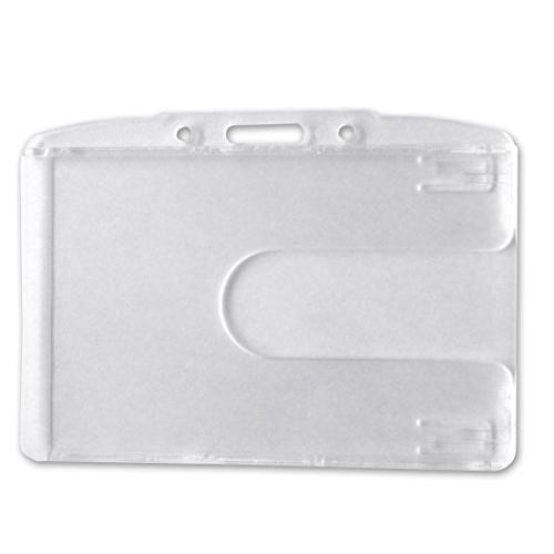 1枚用 社員証ケース 横型 ハード クリア AM-003