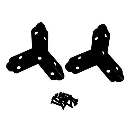 ハイロジック カラー三方面金具 40mm QY065 黒