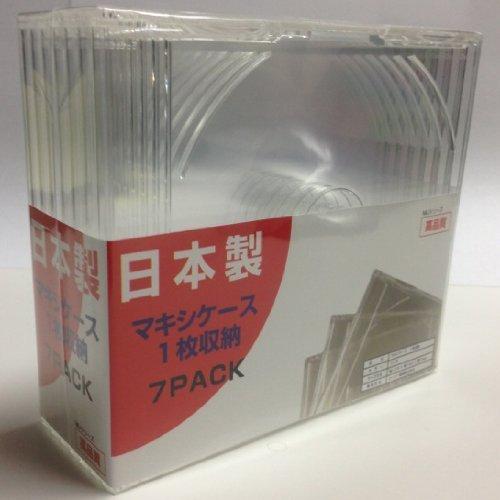 日本製 (ＭＩＪシリーズ) マキシケース１枚収納 ７ＰＡＣＫ / クリア / 【ロゴ無】