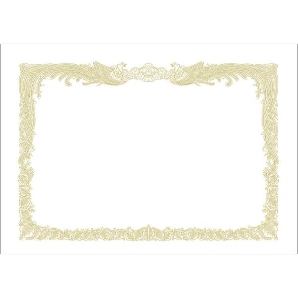 ササガワ 賞状用紙 タカ印 OA対応 縦書き用 白 A3 10枚 10-1280