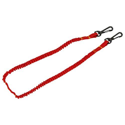 SK11 からみにくい 布製セーフティコード 自然長約730mm レッド SSC-1NRD