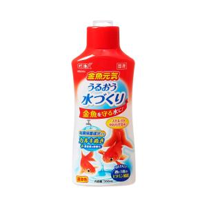 GEX 金魚元気 うるおう水づくり 計量キャップ付き 粘膜保護材入りカルキぬき300mL｜goodzero