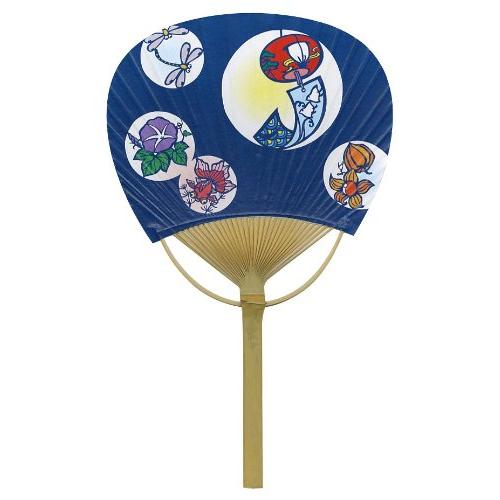 四国団扇 うちわ 風物詩 約20×32cm