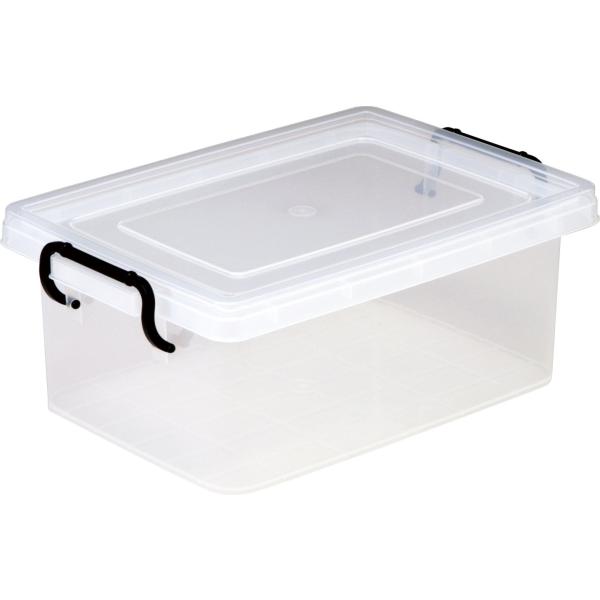 和泉化成 収納ケース 日本製 セーフティBOX3型クリア (幅26×奥38.5×高15cm)3657