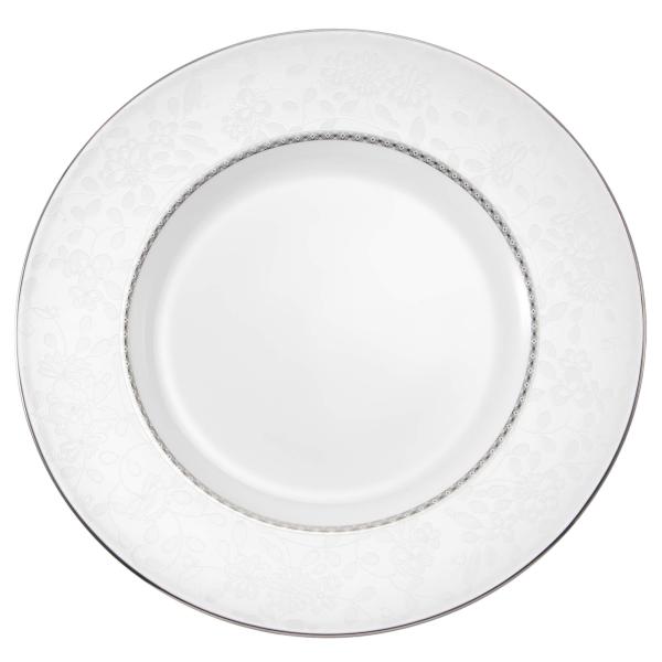 NARUMI(ナルミ) プレート 皿 ミラノビアンカ 27cm ホワイト 花柄 梅の花 かわいい お...