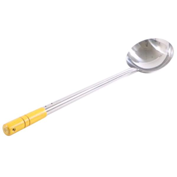 カンダ(kanda) KD お玉 ステンレス製 外径13×柄長さ36.5cm 大 日本製 木柄パイプ...