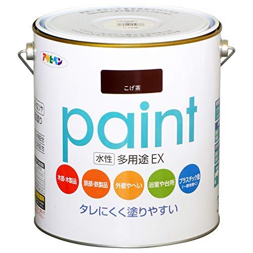 アサヒペン 水性多用途EX 3L こげ茶