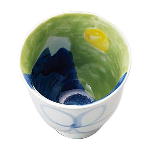 有田焼 吉祥富士 湯呑 大 青 富士山 343063